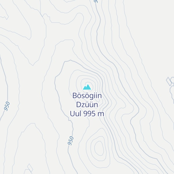 Map of Bösögiin Dzüün Uul