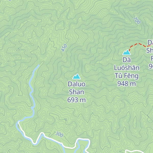 Map of Daluo Shan