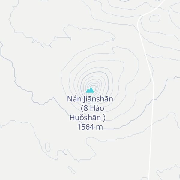 Map of Nán Jiānshān （8 Hào Huǒshān ）