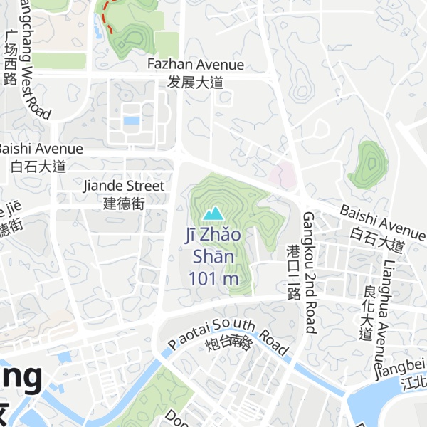 Map of Jī Zhǎo Shān