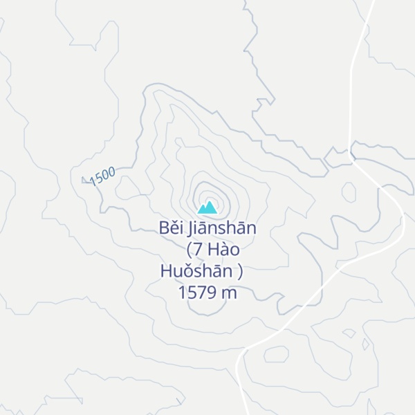 Map of Běi Jiānshān （7 Hào Huǒshān ）