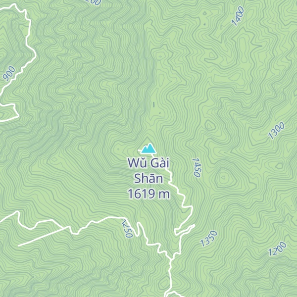 Map of Wǔ Gài Shān