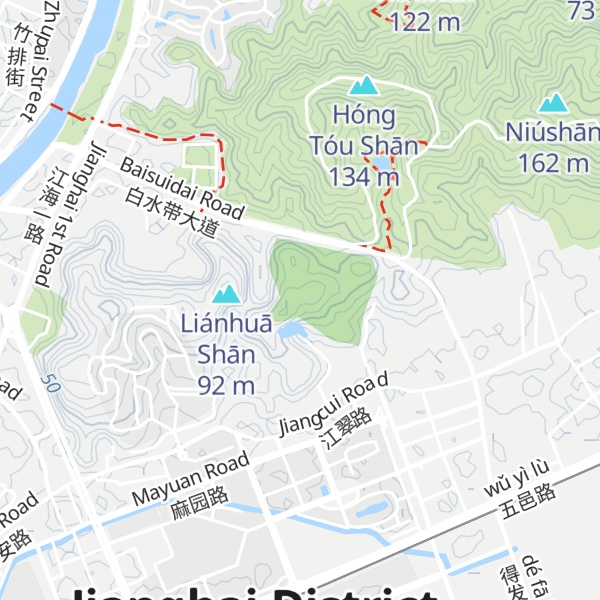 Map of Shí Zī Shān