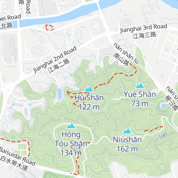 Map of Hǔ Shān