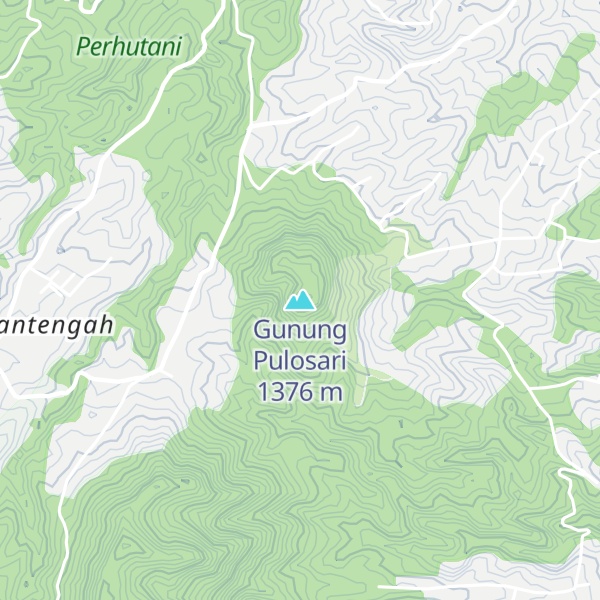 Map of Gunung Pulosari