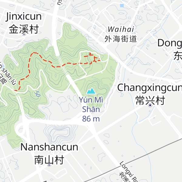 Map of Yún Mì Shān