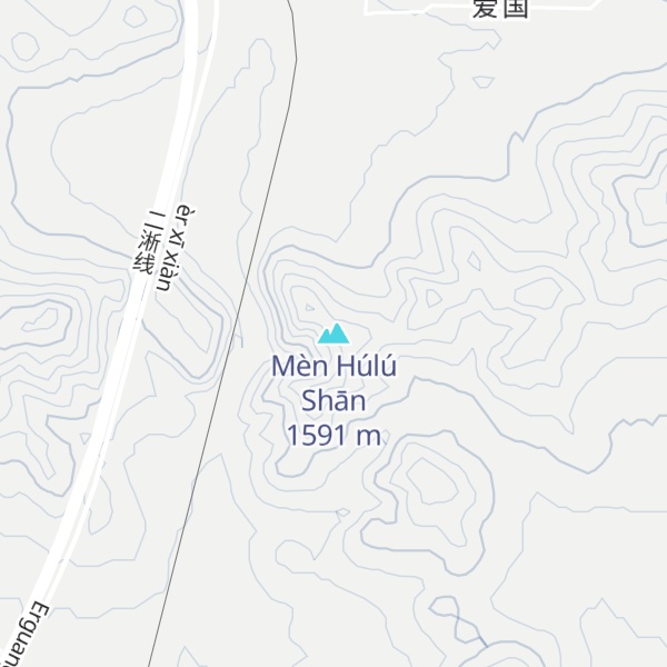 Map of Mèn Húlú Shān