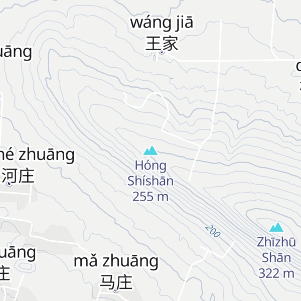 Map of Hóng Shíshān