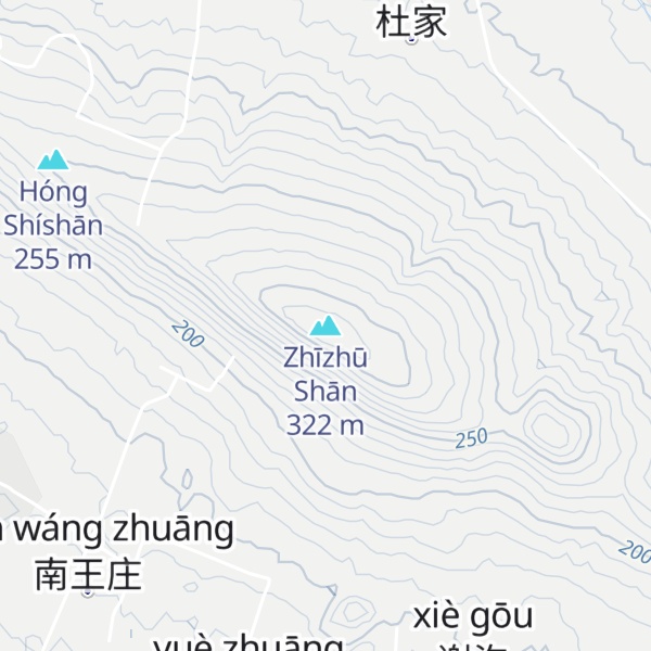 Map of Zhīzhū Shān