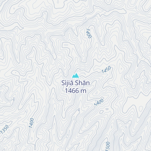 Map of Sìjiā Shān