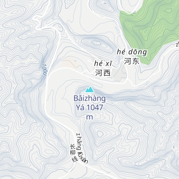 Map of Bǎizhàng Yá