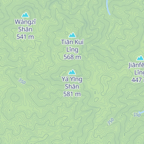 Map of Yá Yīng Shān
