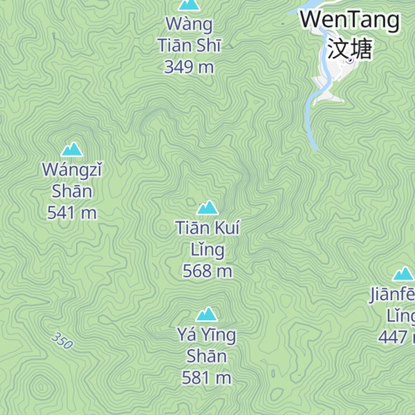 Map of Tiān Kuí Lǐng