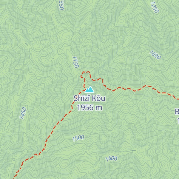 Map of Shīzǐ Kǒu