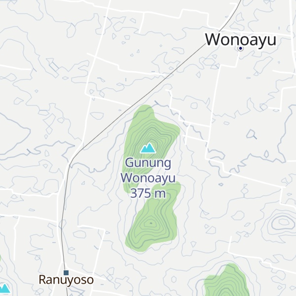 Map of Gunung Wonoayu