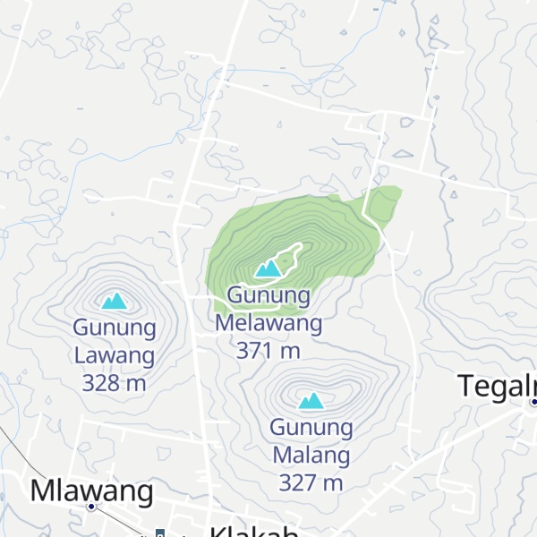Map of Gunung Melawang