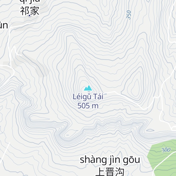 Map of Léigǔ Tái