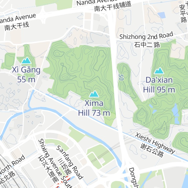 Map of Xima Hill