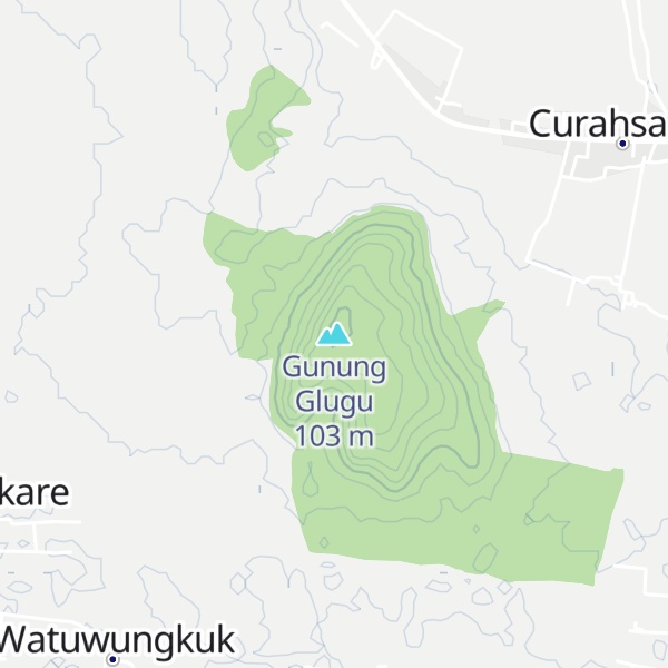 Map of Gunung Glugu