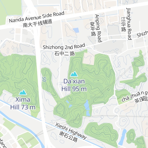 Map of Da'xian Hill