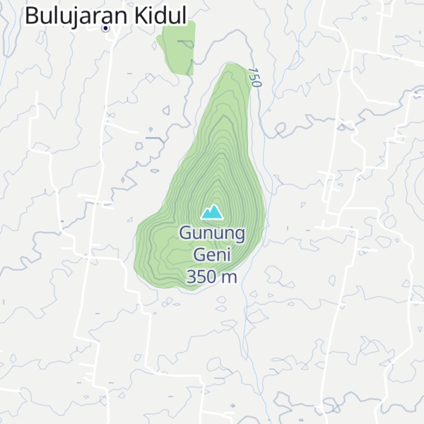 Map of Gunung Geni
