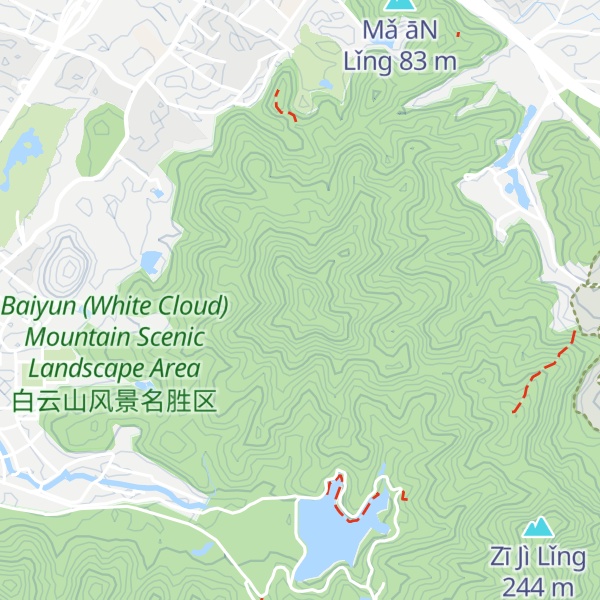 Map of Wǔ Léi Lǐng