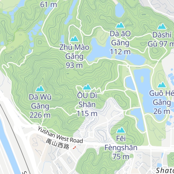 Map of ŌU Dì Shān