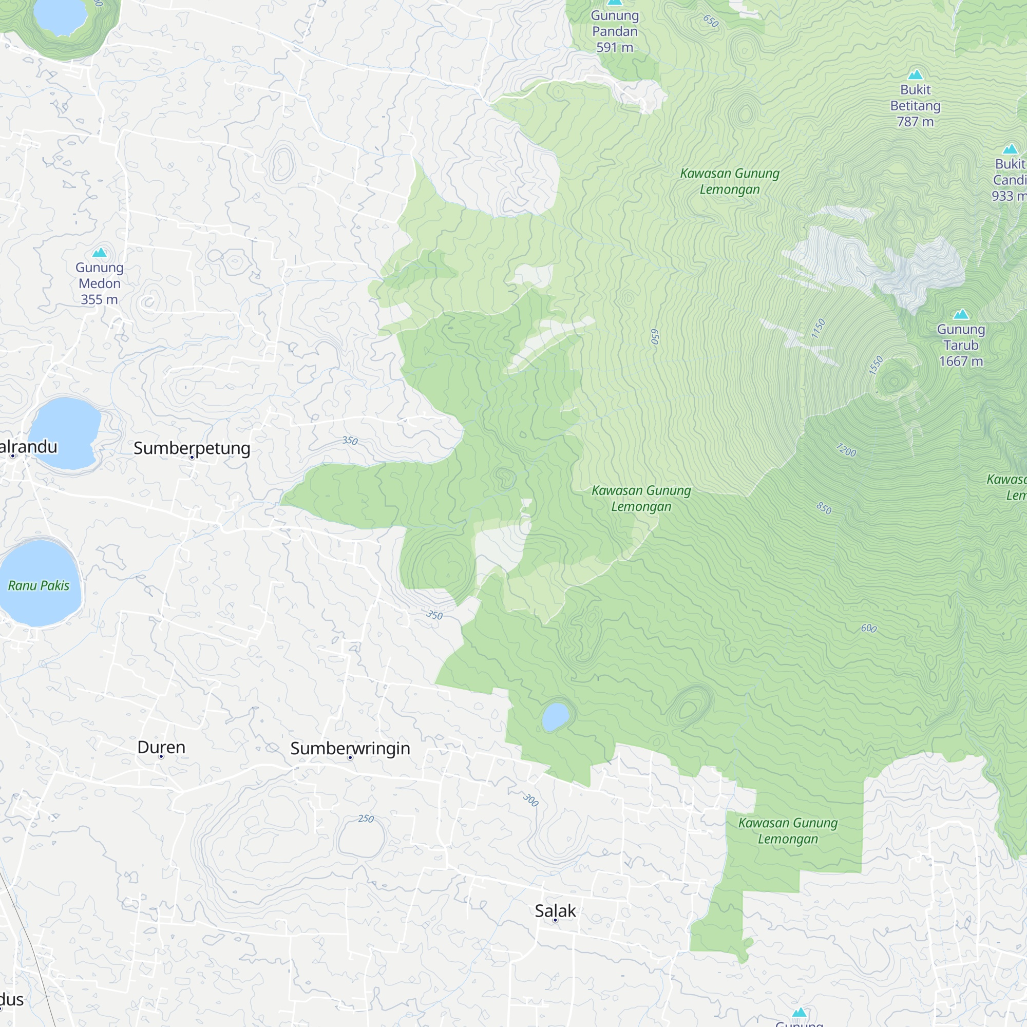 Pos Pendakian Gunung Lemongan map