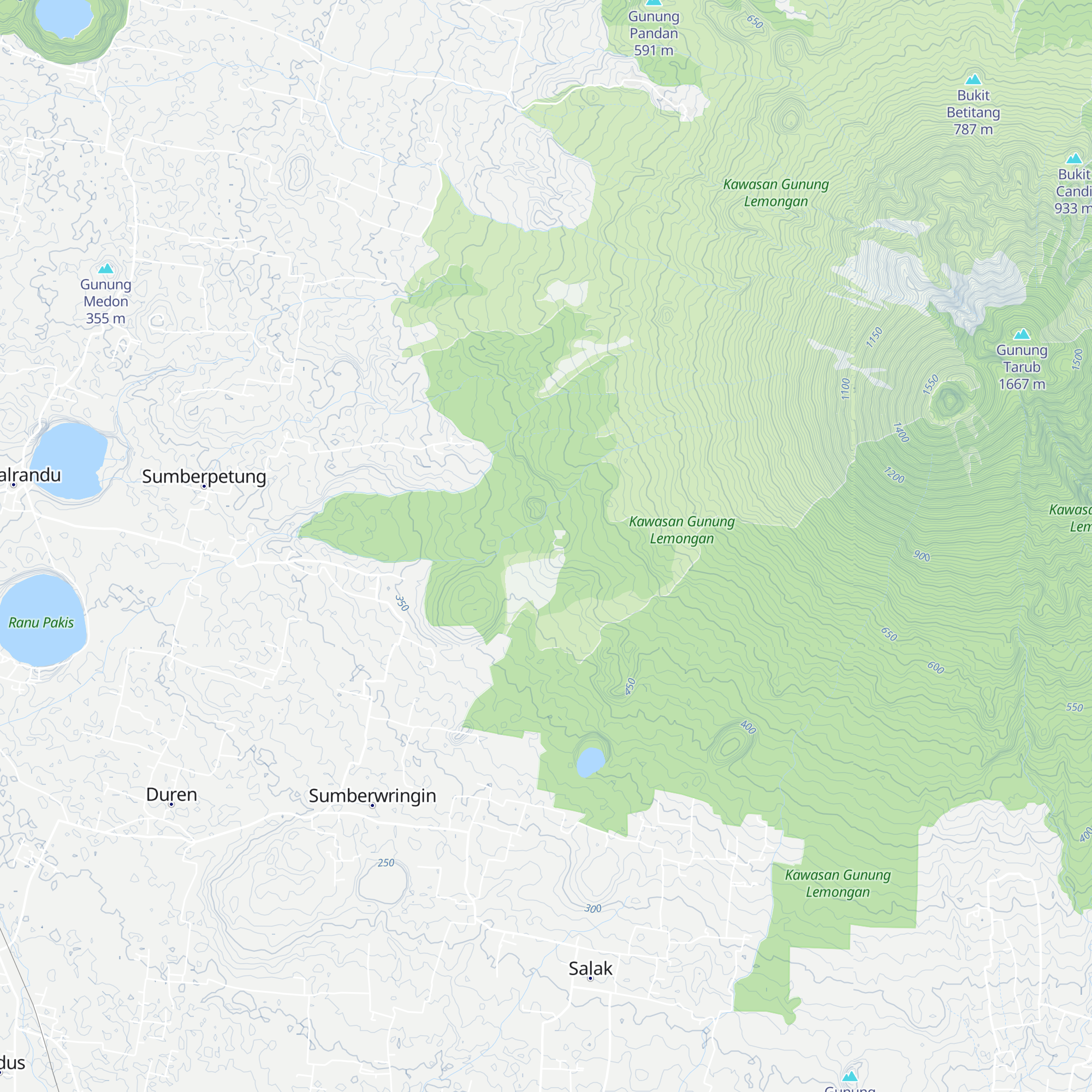 Pos Pendakian Gunung Lemongan map