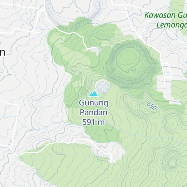 Map of Gunung Pandan