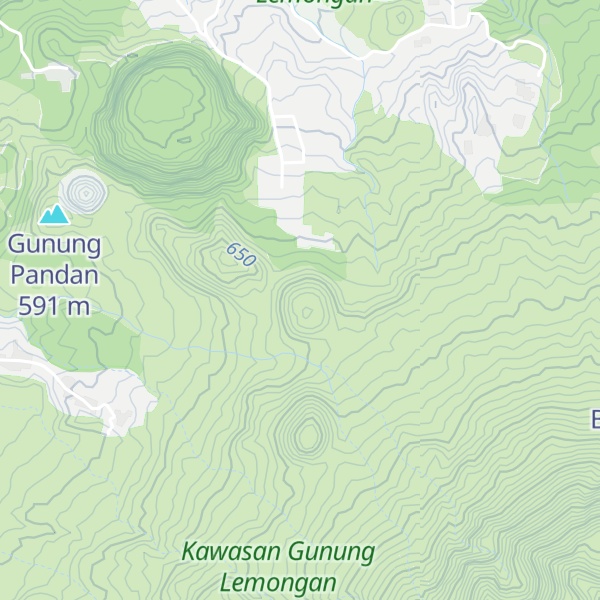 Map of Gunung Lawang Lor
