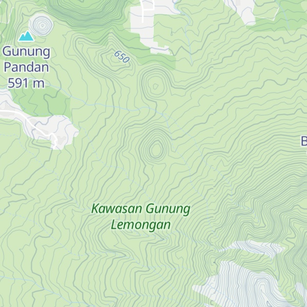Map of Gunung Lawang Kidul
