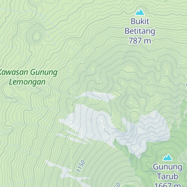 Map of Gunung Lamongan