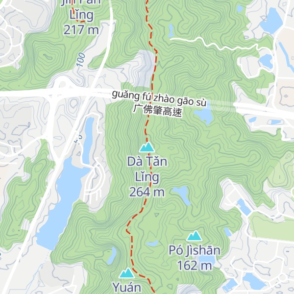Map of Dà Tǎn Lǐng