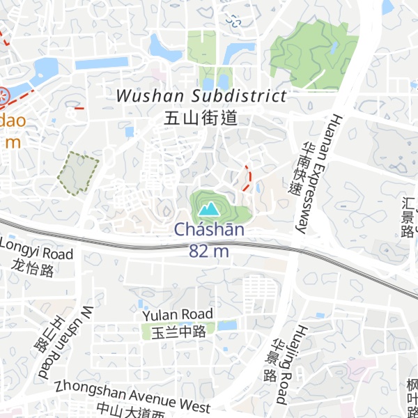 Map of Cháshān