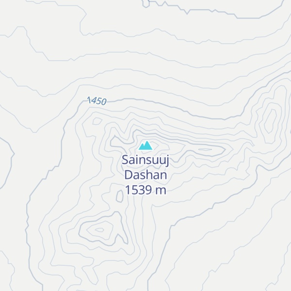 Map of Sainsuuj Dashan