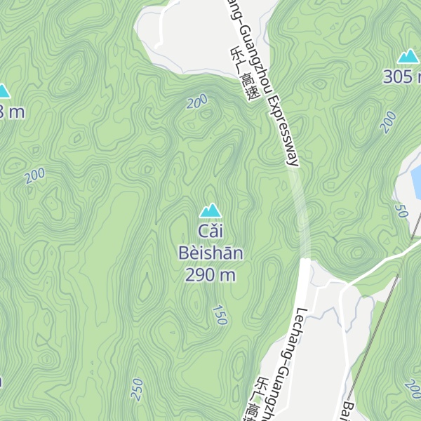Map of Cǎi Bèishān