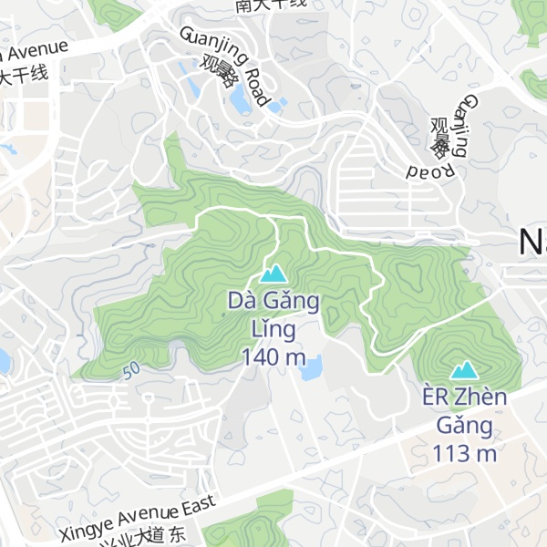 Map of Dà Gǎng Lǐng