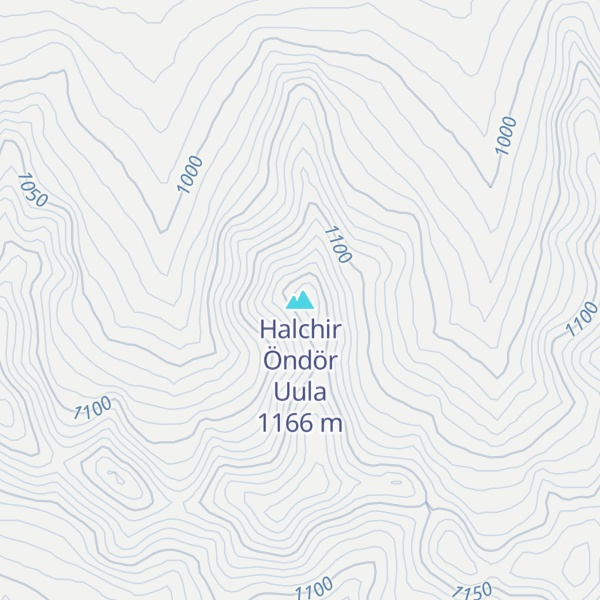 Map of Halchir Öndör Uula