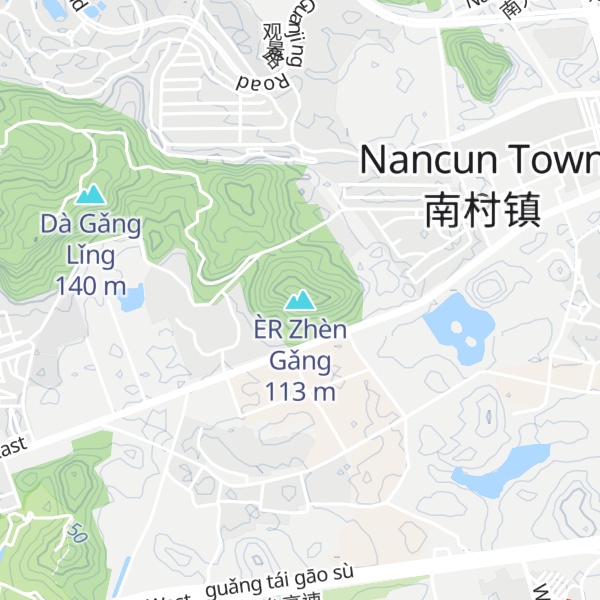 Map of ÈR Zhèn Gǎng