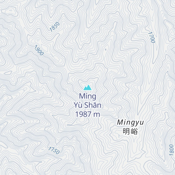 Map of Míng Yù Shān