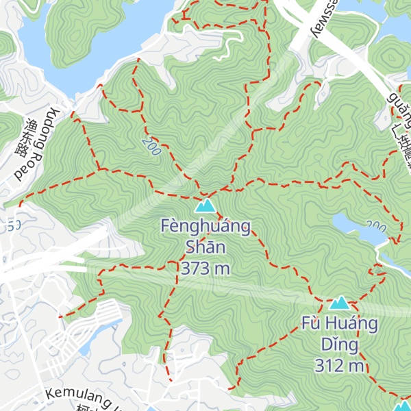 Map of Fènghuáng Shān