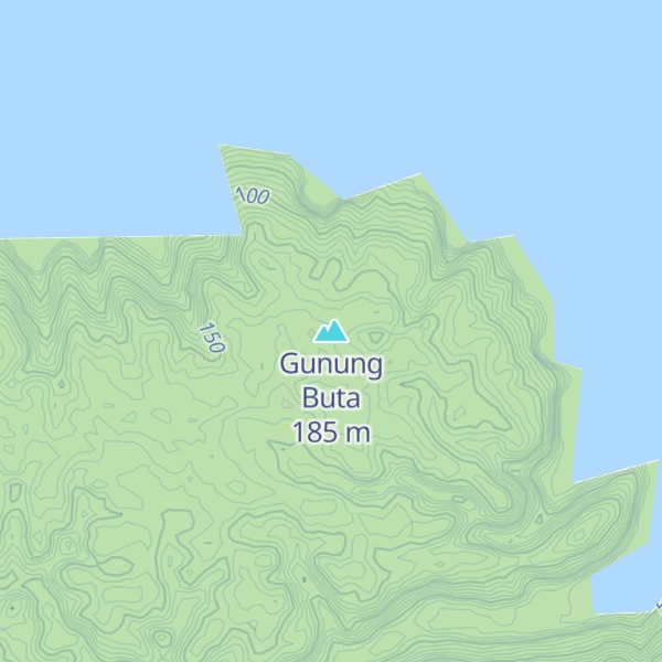 Map of Gunung Buta