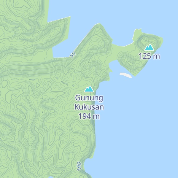 Map of Gunung Kukusan