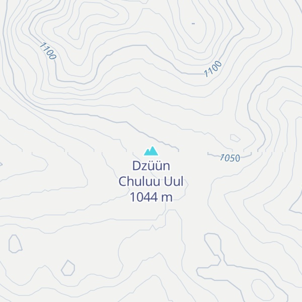Map of Dzüün Chuluu Uul