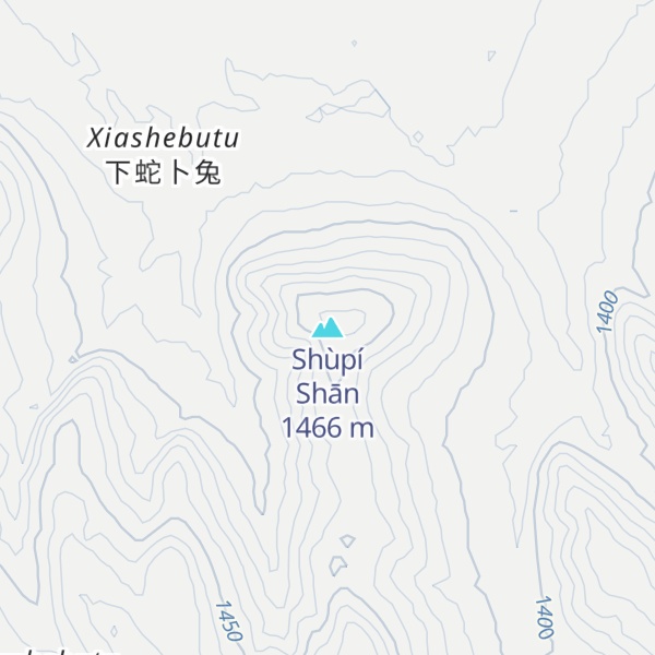 Map of Shùpí Shān