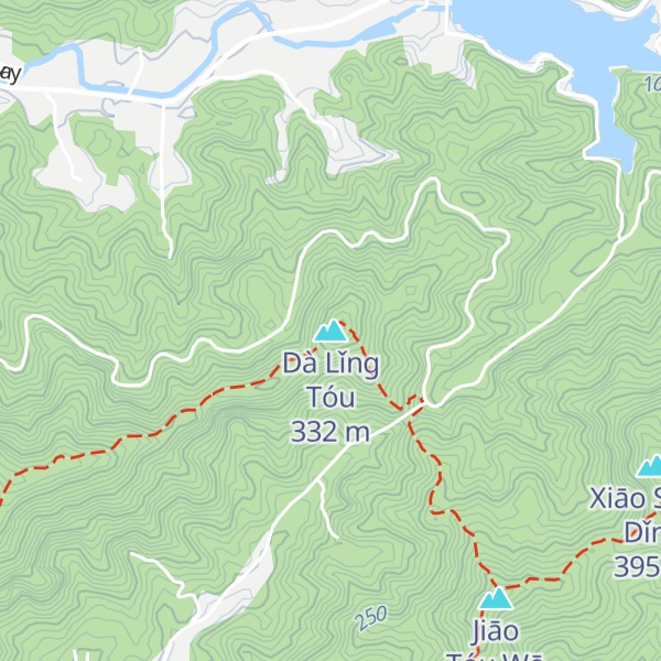 Map of Dà Lǐng Tóu