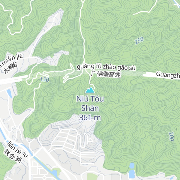 Map of Niú Tóu Shān