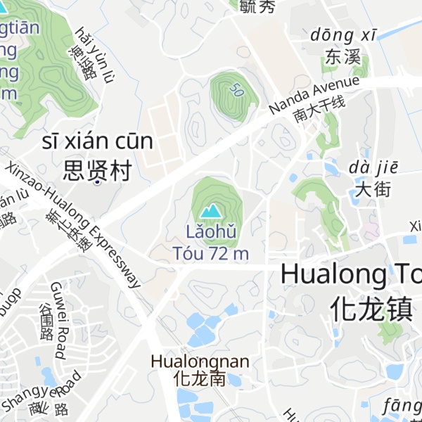 Map of Lǎohǔ Tóu