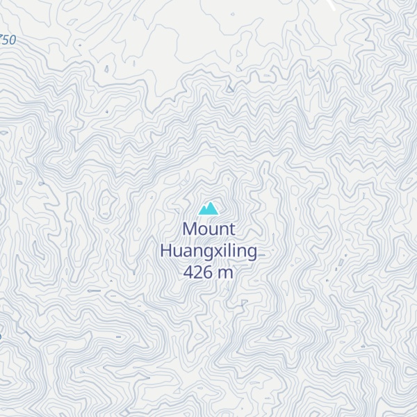 Map of Mount Huangxiling